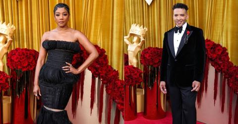 Composite Photos of Tiffany Haddish and Jason Lee