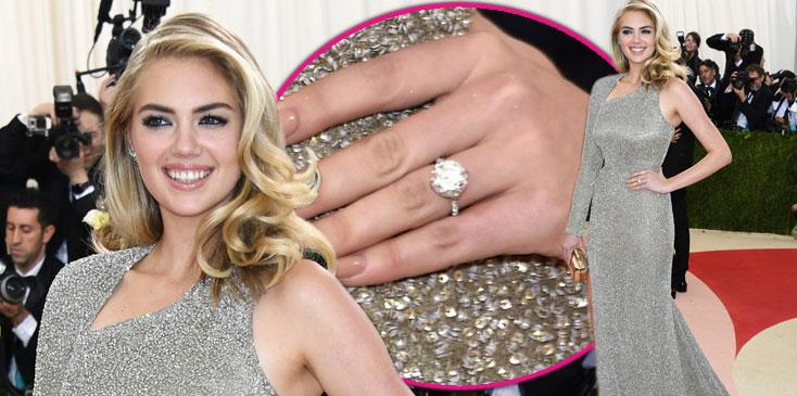 Dazzling Diamond! Kate Upton Reveals Her Enormous Engagement Ring