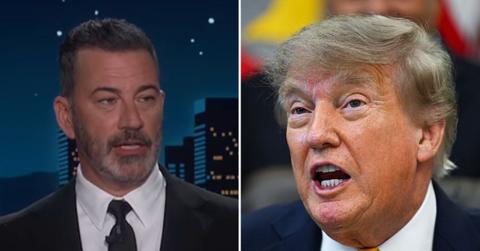 Photo of Jimmy Kimmel and Donald Trump.