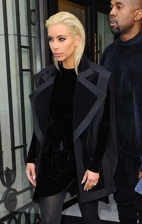 kim kardashian blonde hair