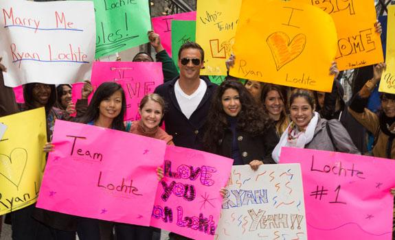 //ryan lochte nbc universal store show