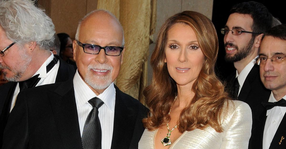 Photo of René Angélil and Celine Dion.