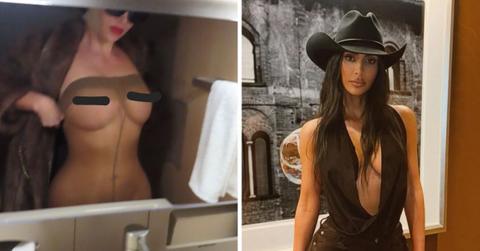 kim kardashian most daring braless photos