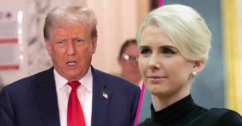 Composite photo of Donald Trump and Natalie Harp