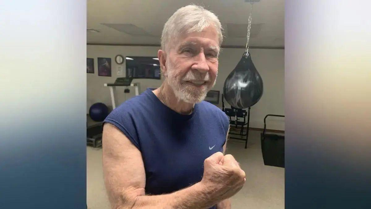 Photo of Chuck Norris reportedly collapsed at 5:30 in the morning and was rushed to the hospital.