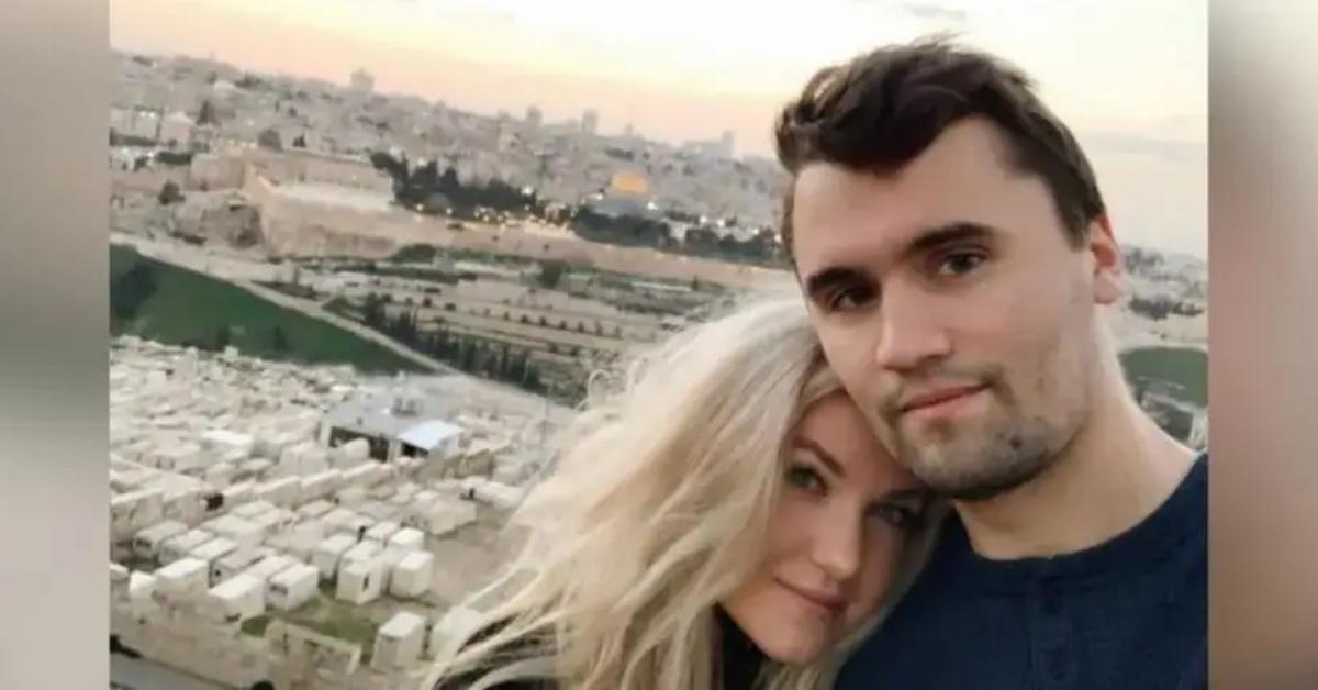 Image of Charlie and Erika Kirk tied the knot in 2021.