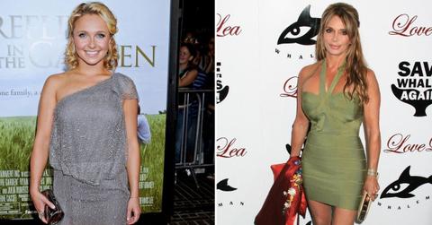 Split photo of Hayden Panettiere and Lesley Vogel