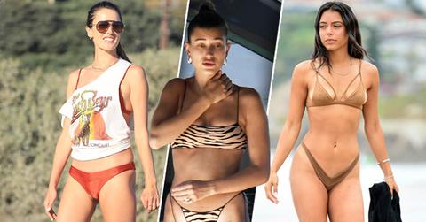 Celebrities Hit The Beach As Summer Fades Away