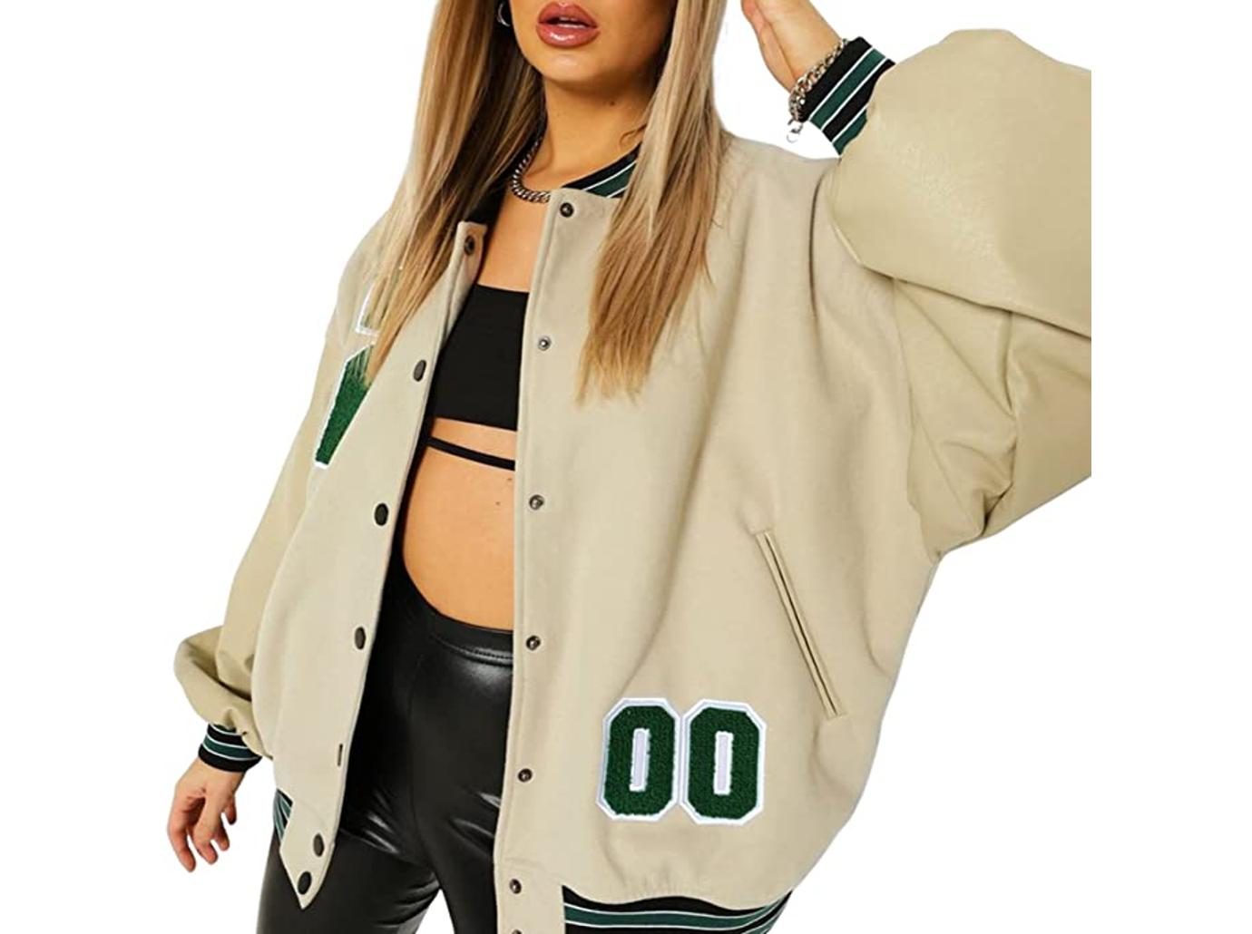 Madison Beer Wears Trendy Bucket Hat and Varsity Jacket