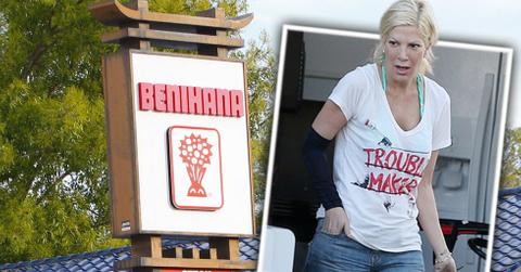 Tori spelling suing benihana