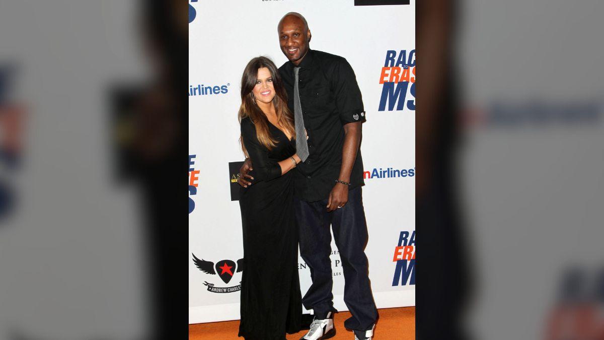 Image of Khloé Kardashian married Lamar Odom in 2009.