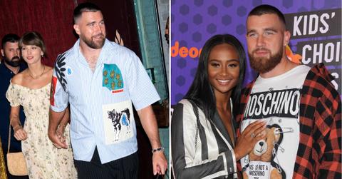 travis kelce ex kayla nicole unbothered first sighting taylor swift wedding