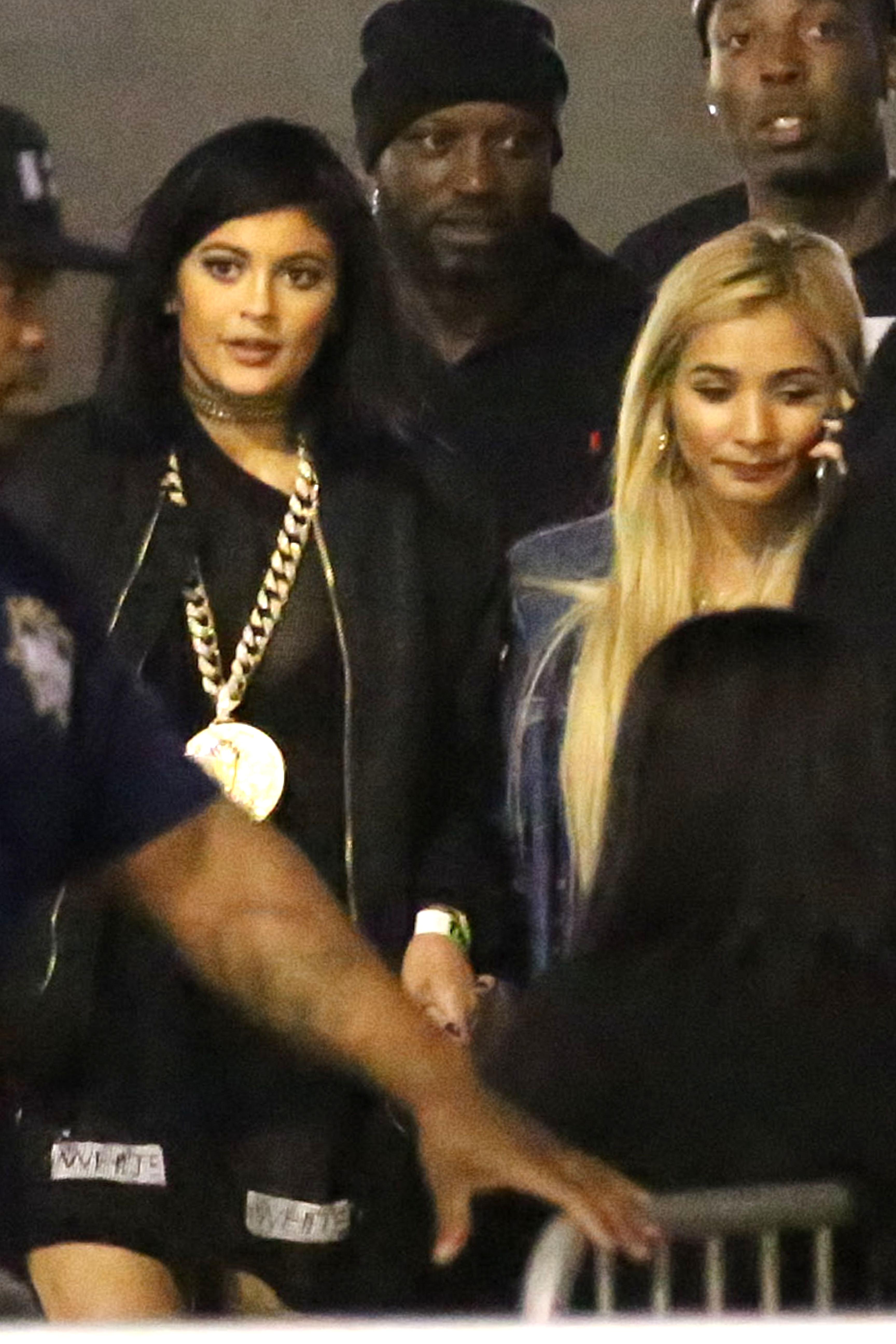 Kylie Jenner accompanies Tyga to his concert with Chris Brown and Trey Songz