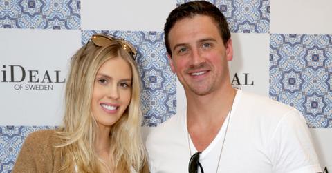 Ryan lochte fiancee gives birth