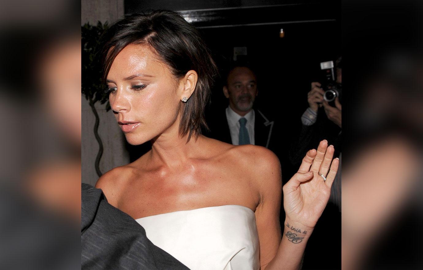 Victoria Beckham Spotted Leaving A Tattoo Parlor After Removing Old Ink