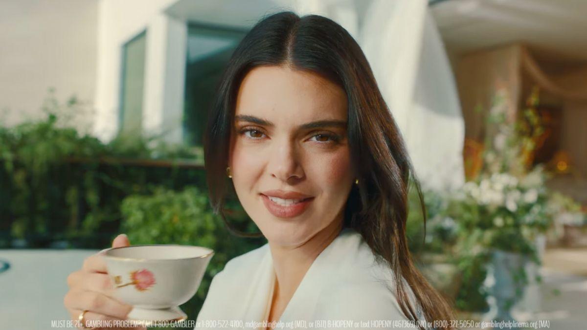 Image of Kendall Jenner starred in a Fanatics Sportsbook campaign.