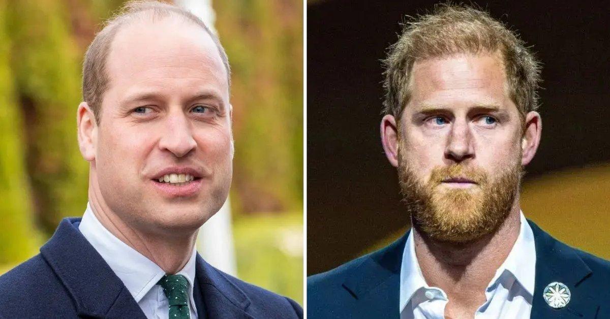 Composite photo of Prince William and Prince Harry