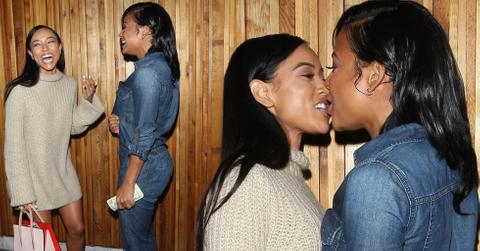 Karruehce Tran Kisses Christina Milian