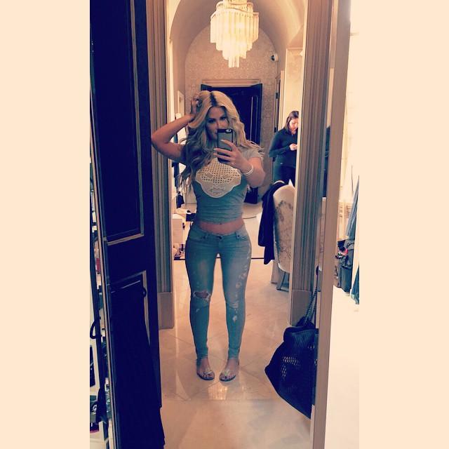 Kim zolciak waist training instagram