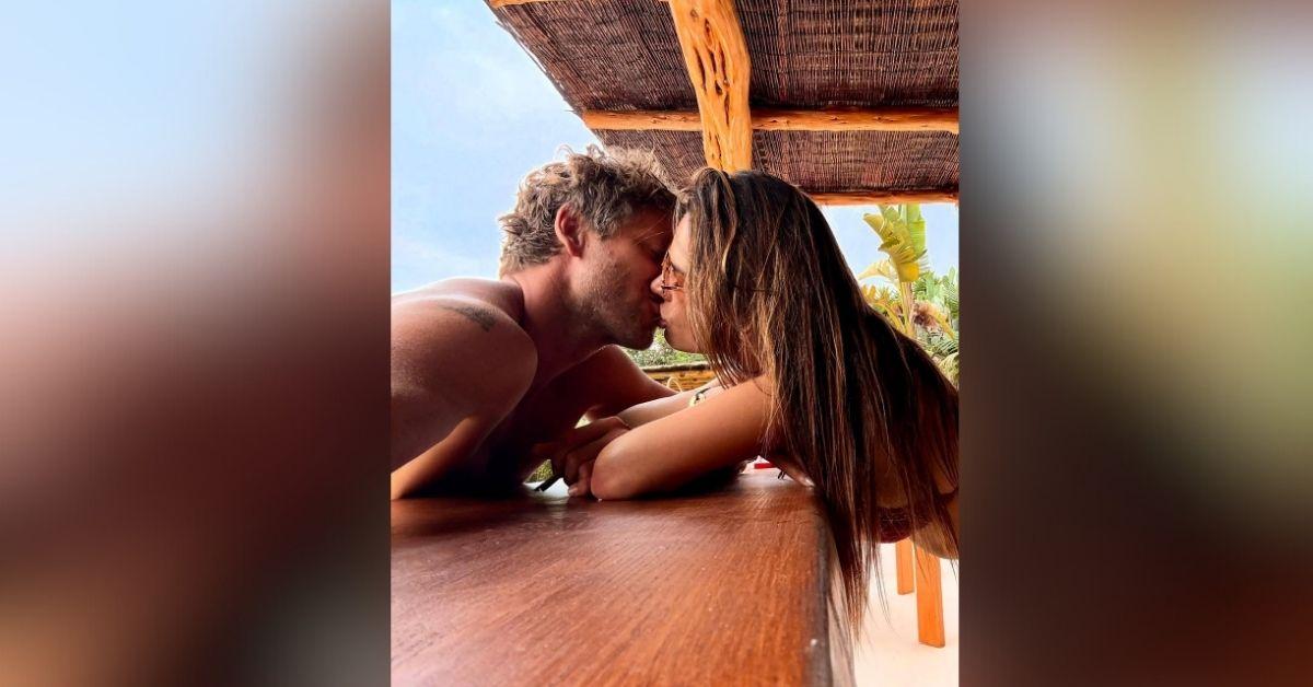 image of The supermodel's boyfriend, Buck Palmer, joined her on the trip.