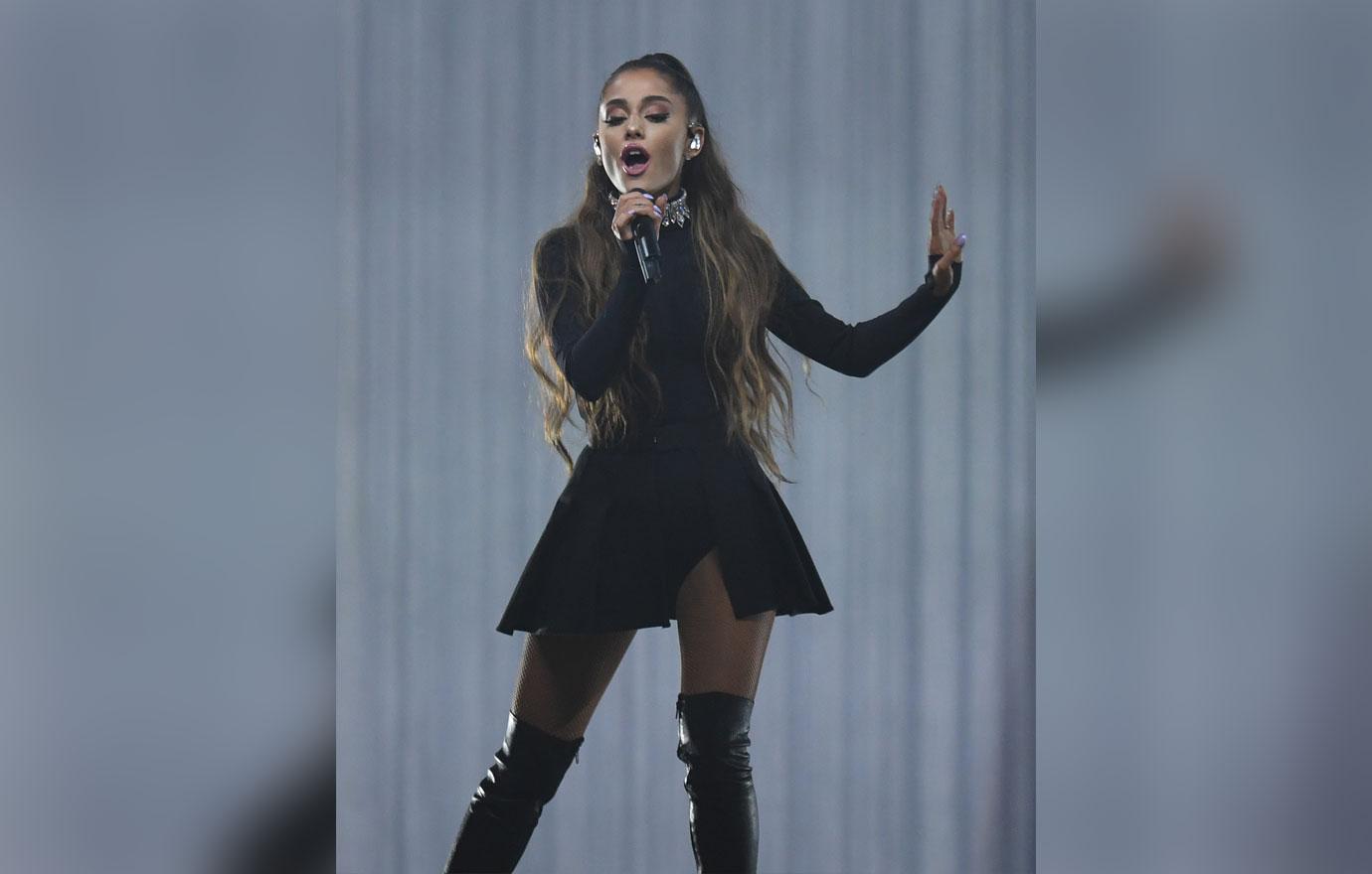 Ariana Grande performing onstage