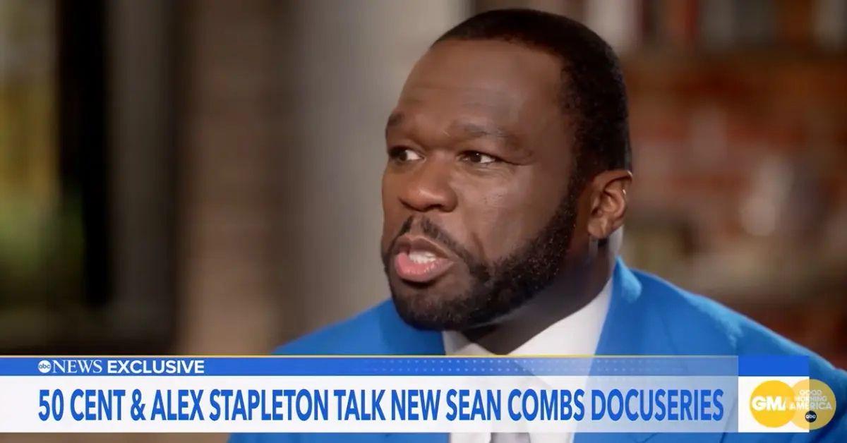 image of 50 Cent was asked why he created the documentary based on Sean 'Diddy' Combs' arrest.