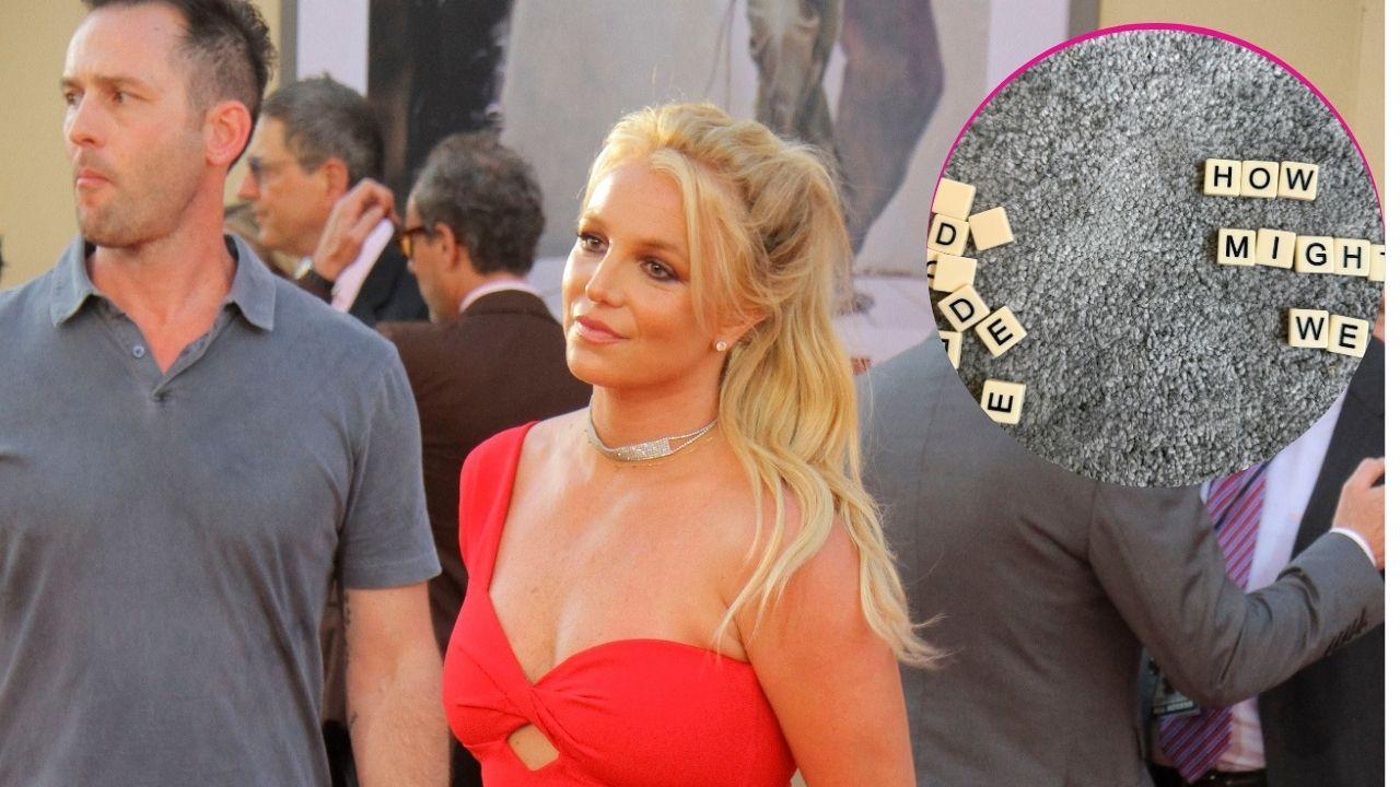 pic of Britney Spears, Scrabble game.
