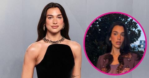 Image of Dua Lipa rocked a sheer outfit during Paris Fashion Week.
