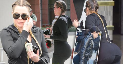 Khloe kardashian butt kim booty battle yoga pants 11