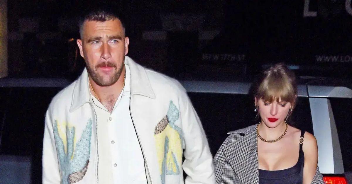 Photo of Travis Kelce and Taylor Swift