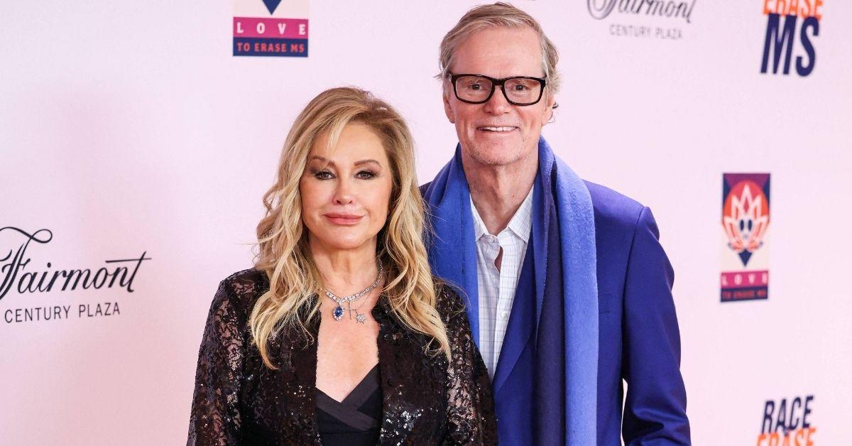 image of Rick Hilton wore a classic all-white suit for their date night.