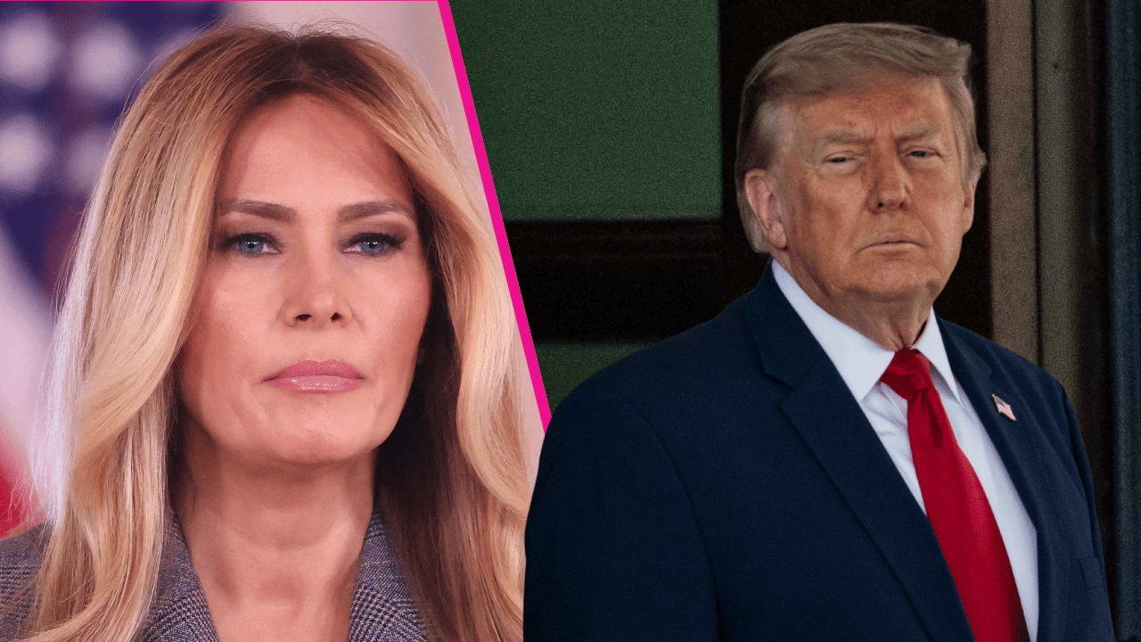 Composite photo of Melania Trump and Donald Trump.