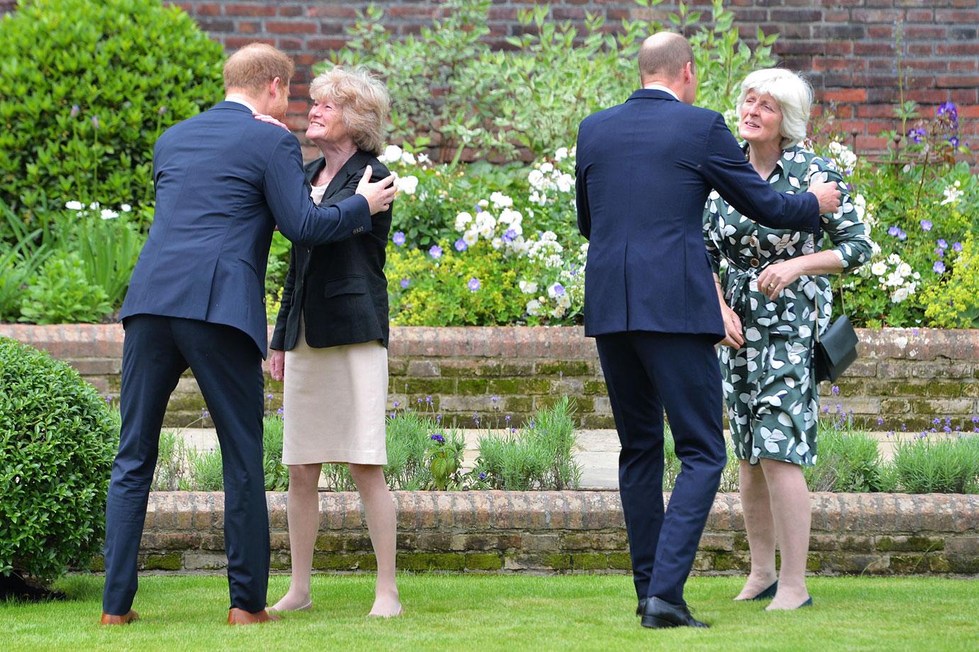 prince william prince harry diana statue unveiling photos