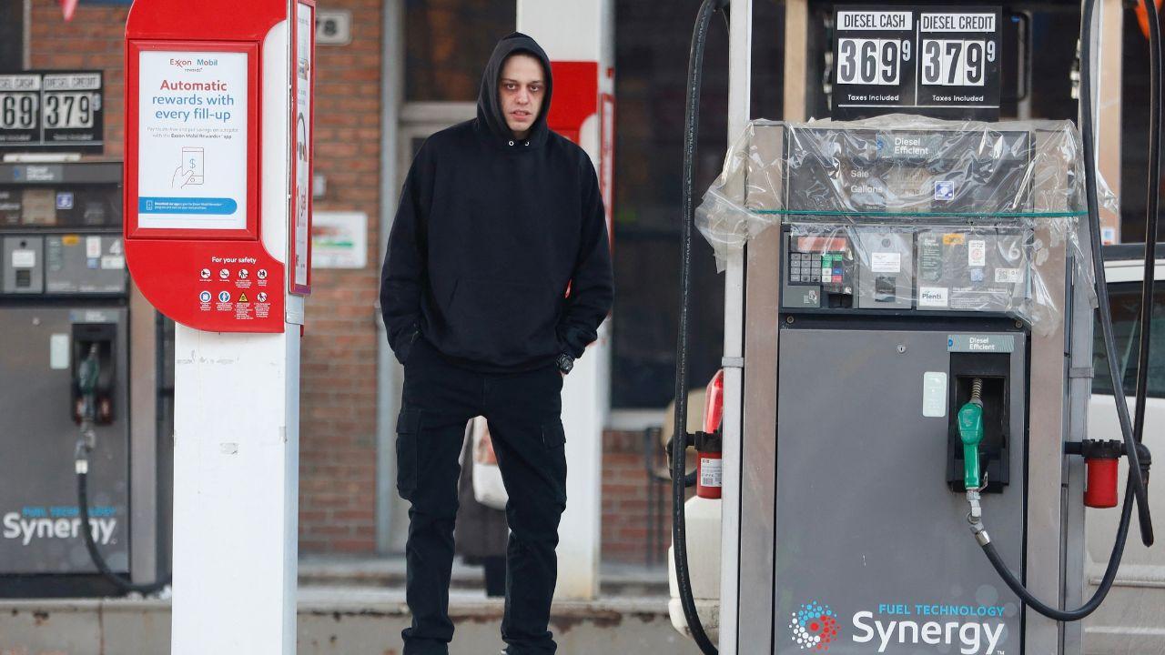 image of comedian Pete Davidson on the set of his movie "The Home"