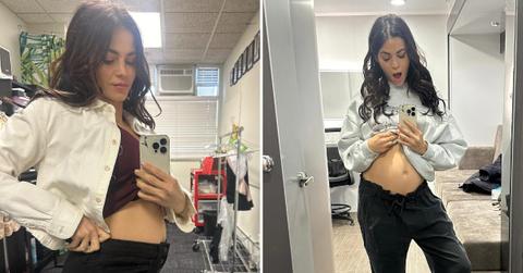 pregnant jenna dewan growing baby bump photos