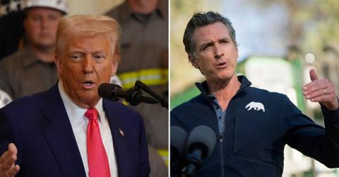 Composite photo of Donald Trump and Gavin Newsom