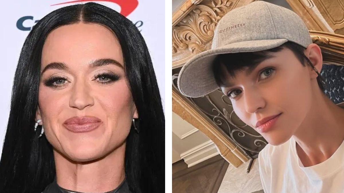 Split photo of Katy Perry and Ruby Rose