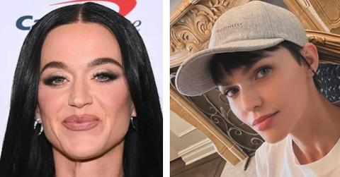 Split photo of Katy Perry and Ruby Rose