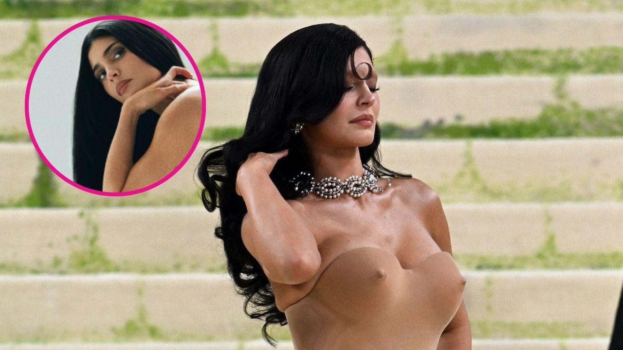 Image of Kylie Jenner went nude for her newest campaign.