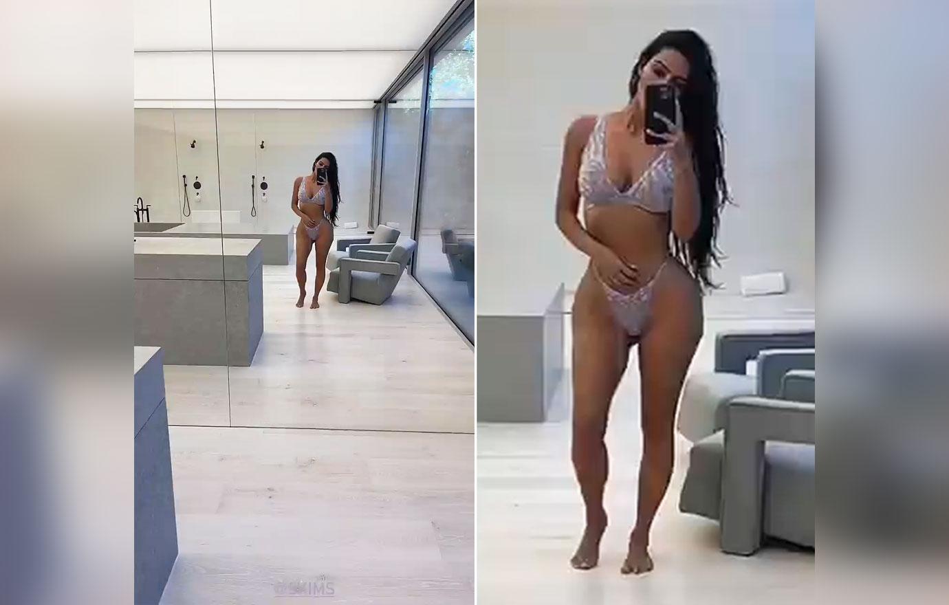 kuwtk kim kardashian thirst trap bikini photo kanye west reunion ok