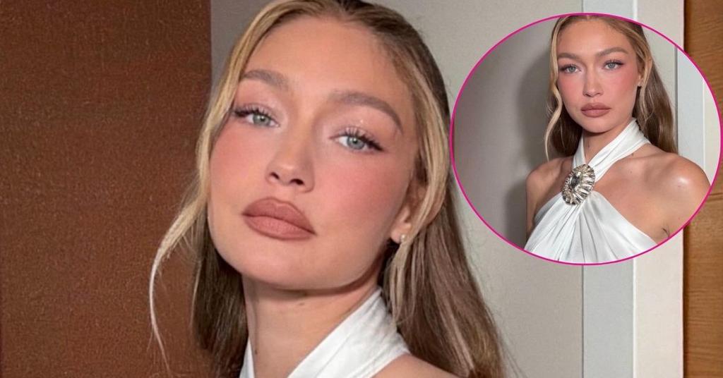 Gigi Hadid Exposes Her Nipples In Semi-Sheer White Gown: Photos