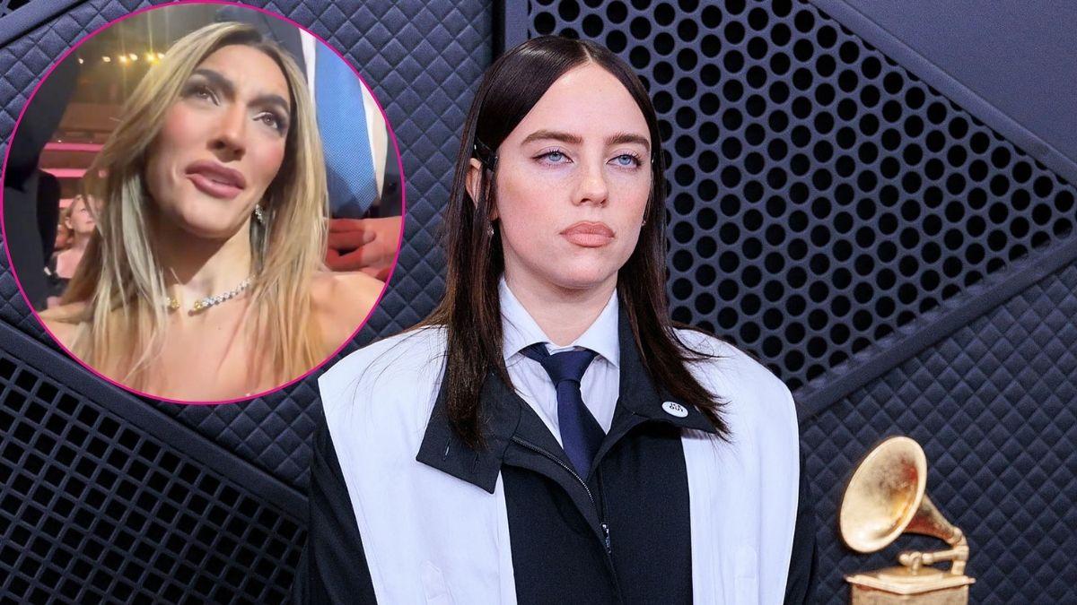 composite photo of billie eilish and emily austin