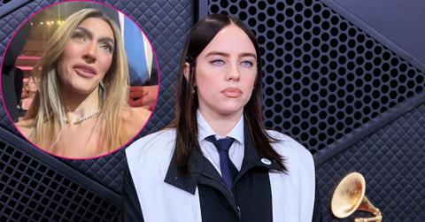 composite photo of billie eilish and emily austin