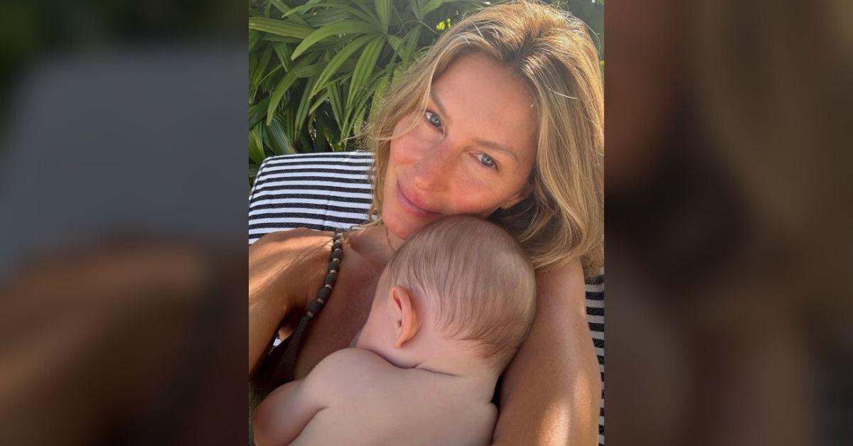 Photo of Gisele Bündchen sizzled in a new selfie with her baby boy.