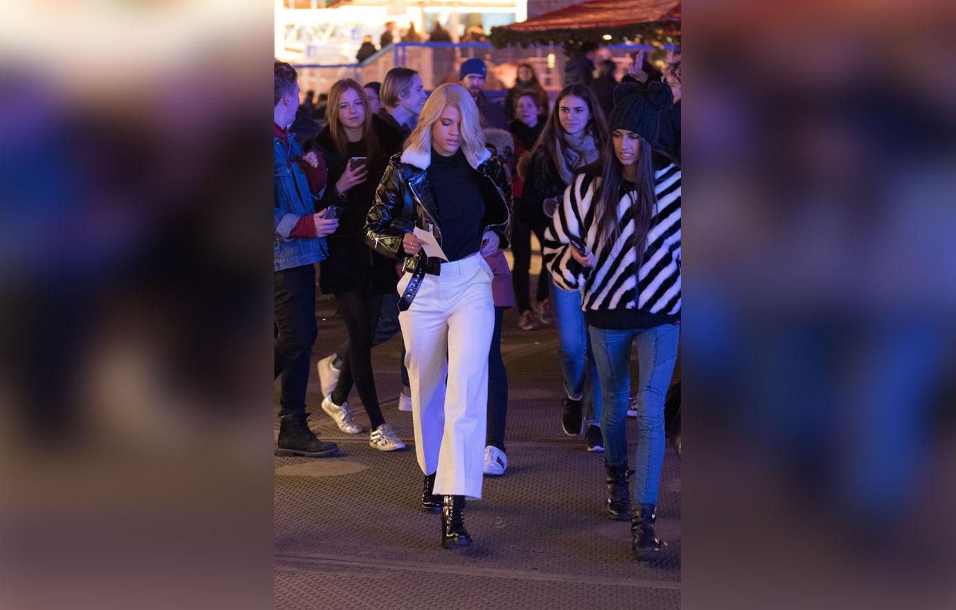 Sofia Richie Winter Wonderland Opening London Roller Coasters Without Scott