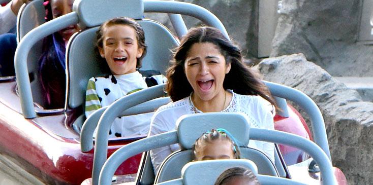 Camila alves kids disney land park rides