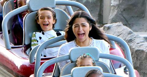 Camila alves kids disney land park rides