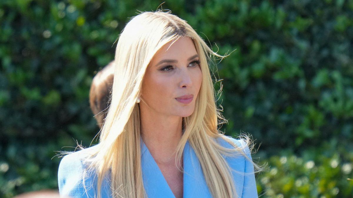 image of Melania Trump stayed home from the trip.