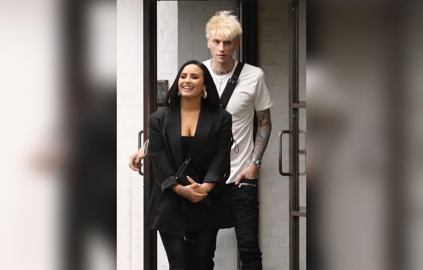 Demi Lovato Leaving SoHo House With Machine Gun Kelly