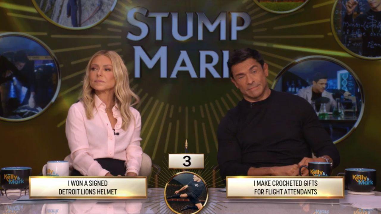 Image of Kelly Ripa shared she has brought 'knitting needles' on the plane. 